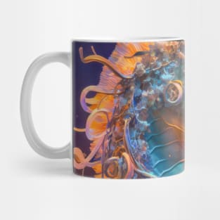 Sea Horse Animal Portrait Painting Wildlife Outdoors Adventure Mug